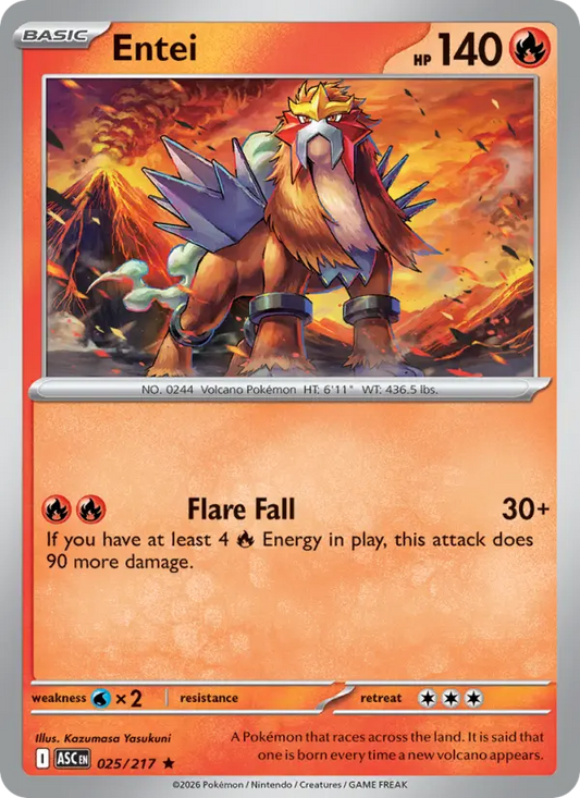 Entei 25 Ascended Heroes Pokesingles