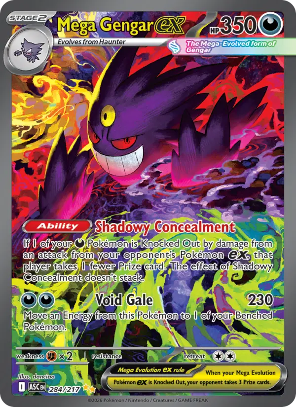 Mega Gengar ex 284 Ascended Heroes Pokesingles