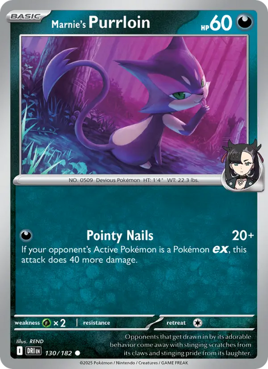 Marnie's Purrloin 130 Destined Rivals Pokesingles