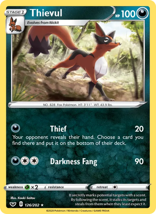 Thievul 126 Sword & Shield Pokesingles