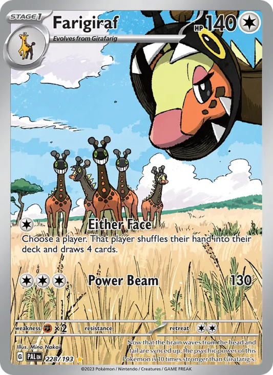 Farigiraf 228 Paldea Evolved Pokesingles