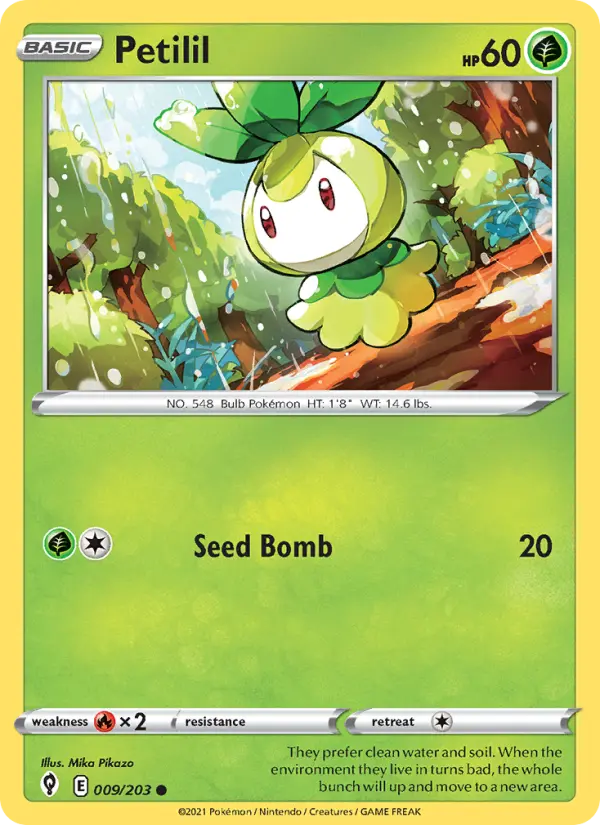 Petilil 9 Evolving Skies Pokesingles