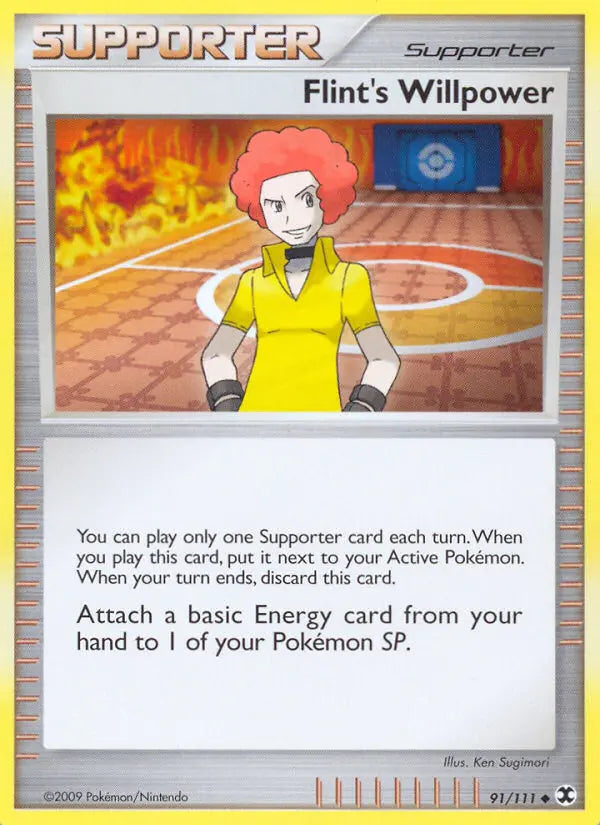 Flint's Willpower 91 Rising Rivals Pokesingles