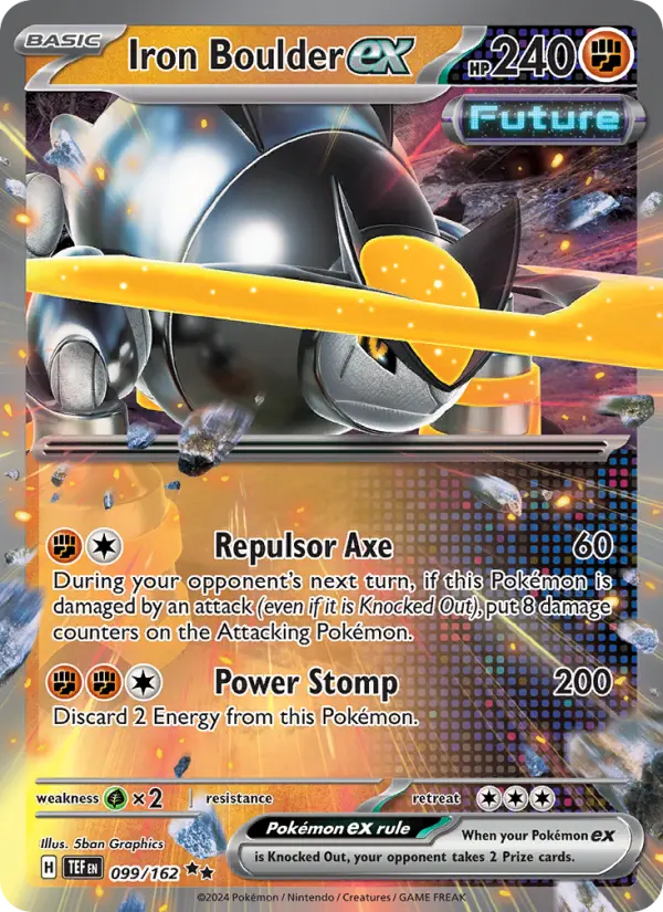 Iron Boulder ex 99 Temporal Forces Pokesingles