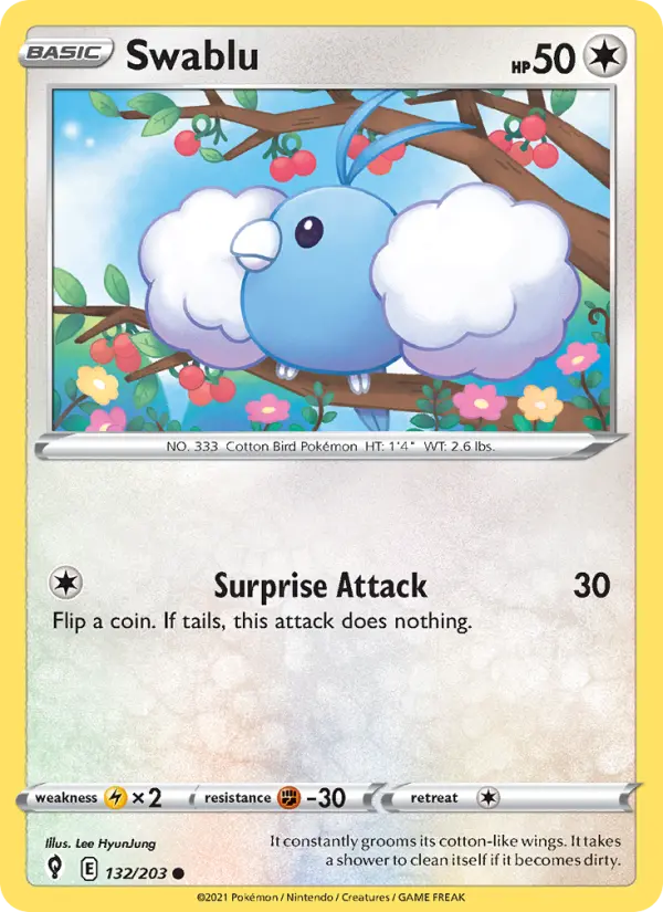Swablu 132 Evolving Skies Pokesingles
