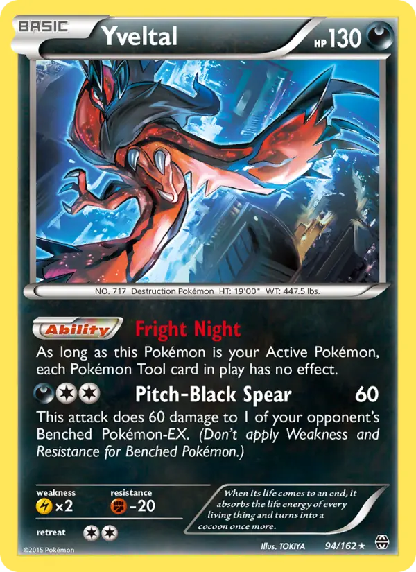 Yveltal 94 BREAKthrough Pokesingles