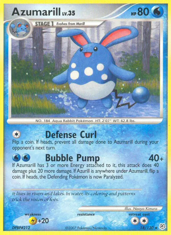Azumarill 18 Diamond & Pearl Pokesingles