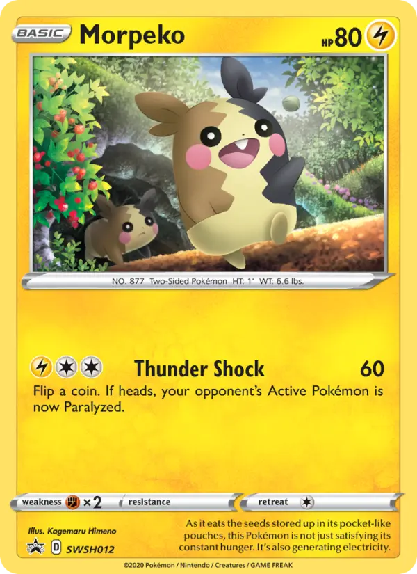 Morpeko SWSH012 SWSH Black Star Promos Pokesingles