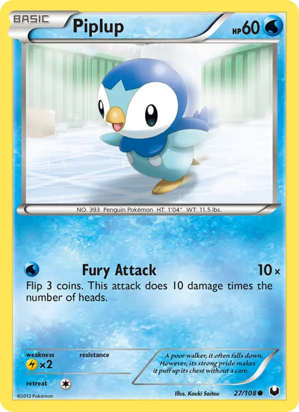Piplup 27 Dark Explorers Pokesingles