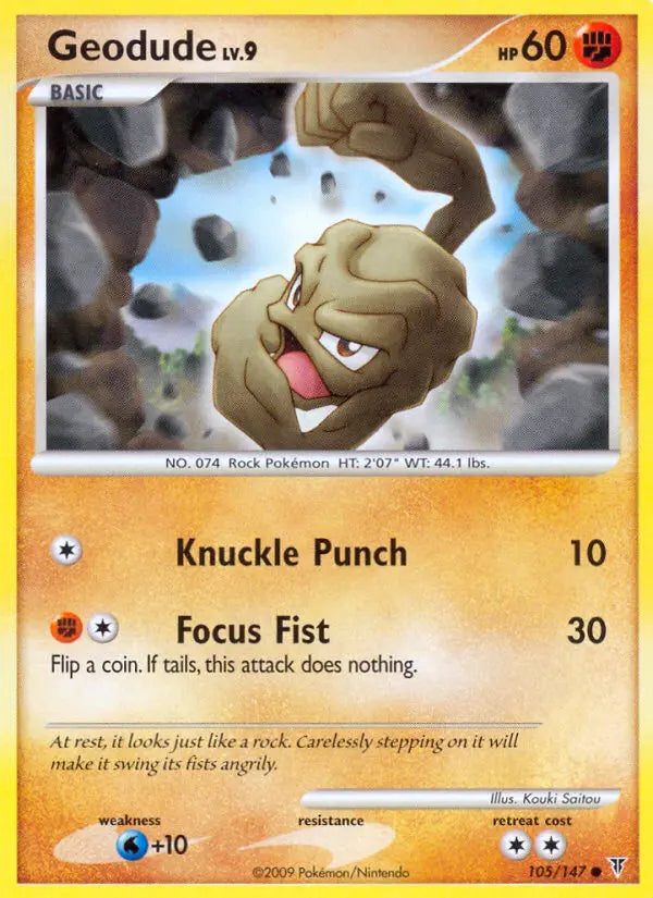 Geodude 105 Supreme Victors Pokesingles