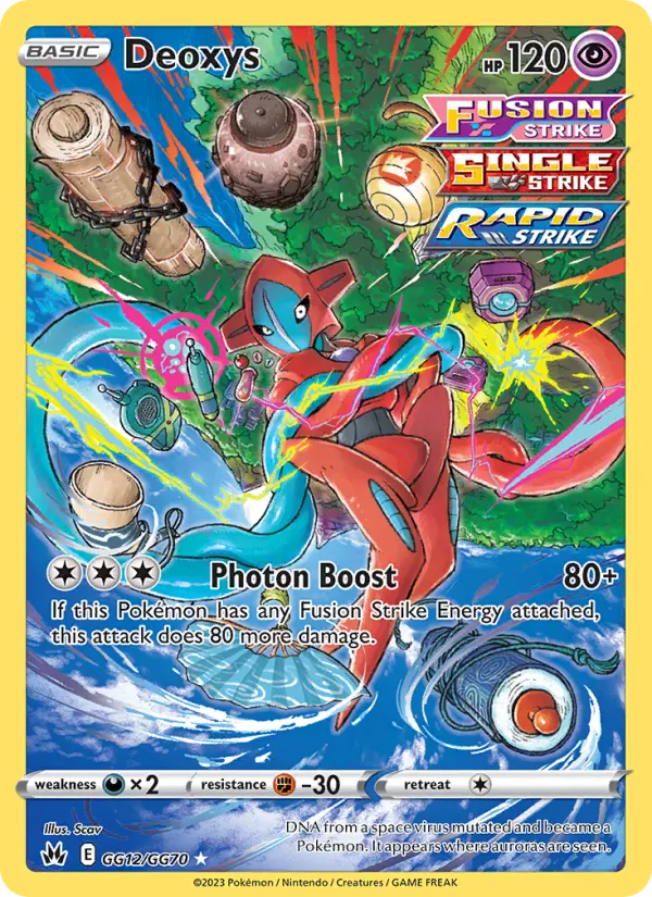 Deoxys GG12 Crown Zenith Pokesingles