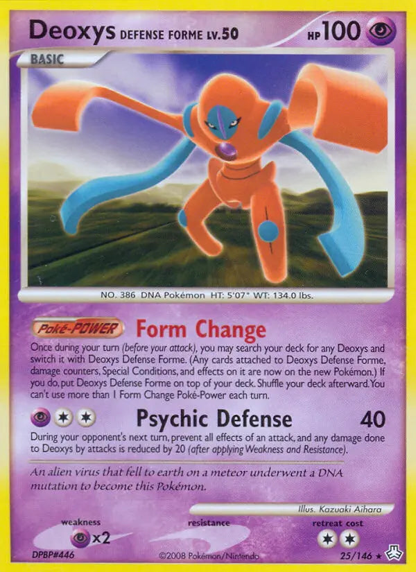 Deoxys Defense Forme 25 Legends Awakened Pokesingles
