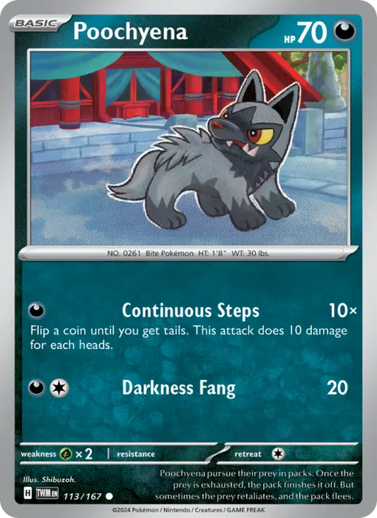 Poochyena 113 Twilight Masquerade Pokesingles