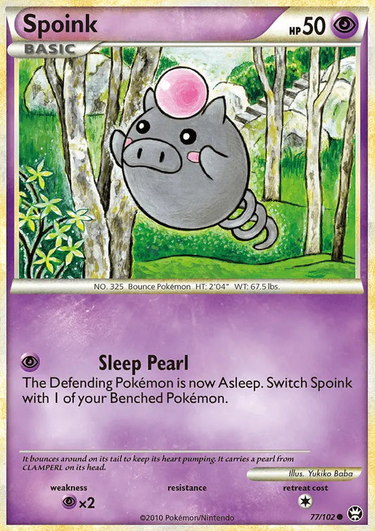 Spoink 77 Triumphant Pokesingles