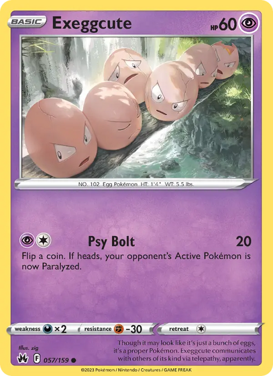 Exeggcute 57 Crown Zenith Pokesingles