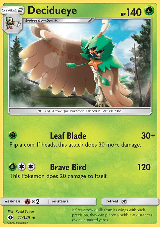 Decidueye 11 Sun & Moon Pokesingles