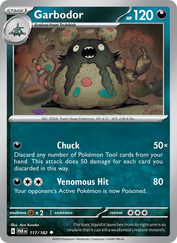 Garbodor 117 Paradox Rift Pokesingles