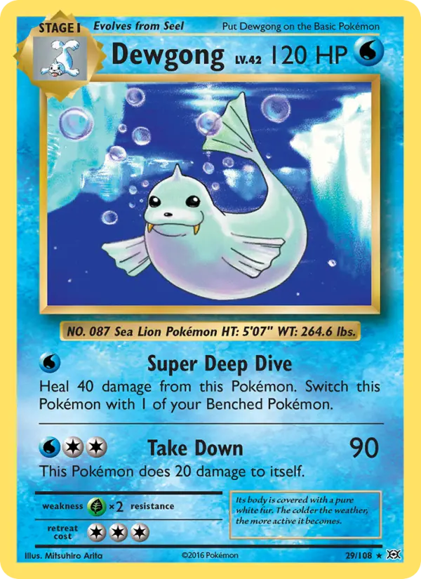 Dewgong 29 Evolutions Pokesingles