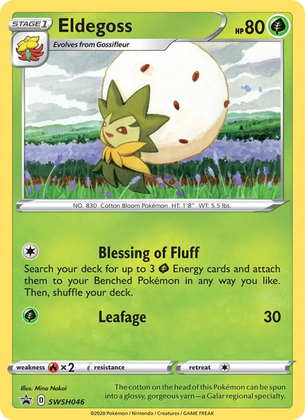 Eldegoss SWSH046 SWSH Black Star Promos Pokesingles