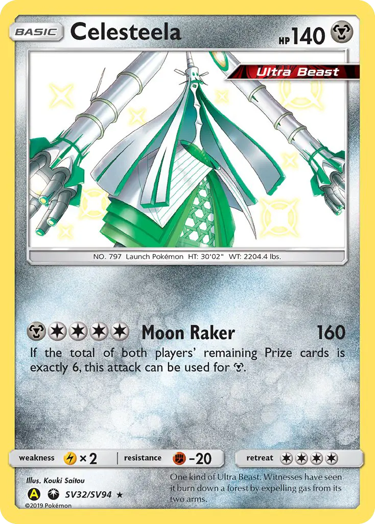 Celesteela SV32 Hidden Fates Shiny Vault Pokesingles