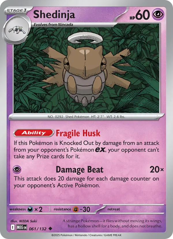 Shedinja 61 Mega Evolution Pokesingles