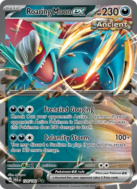 Roaring Moon ex 124 Paradox Rift Pokesingles