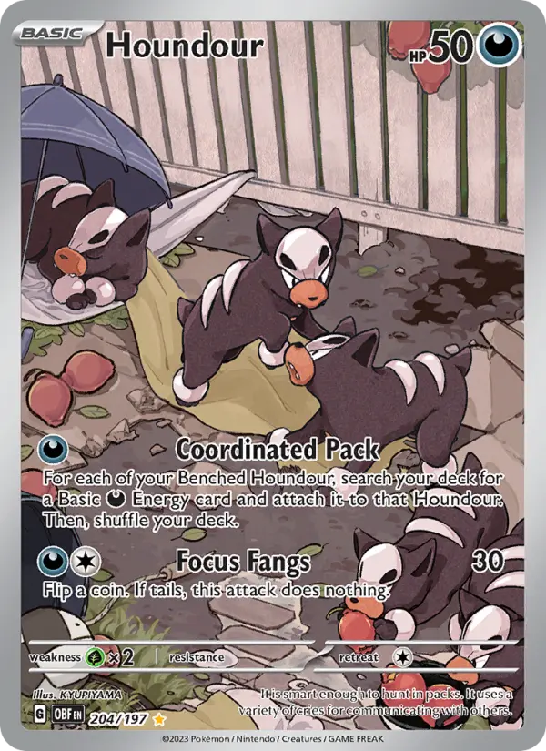 Houndour 204 Obsidian Flames Pokesingles