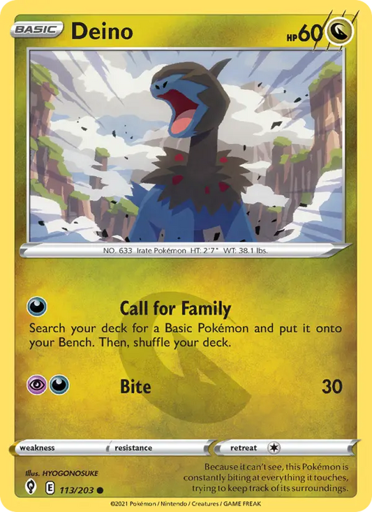 Deino 113 Evolving Skies Pokesingles