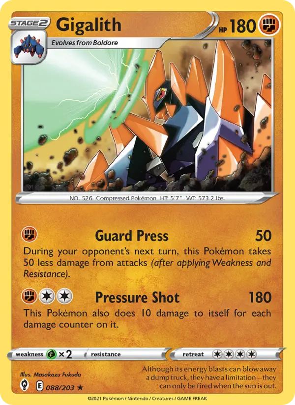Gigalith 88 Evolving Skies Pokesingles