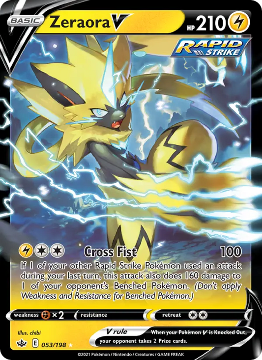 Zeraora V 53 Chilling Reign Pokesingles