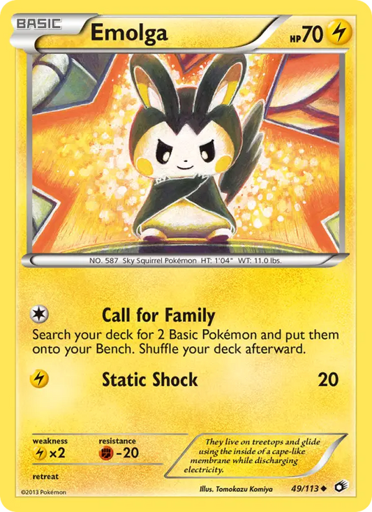 Emolga 49 Legendary Treasures Pokesingles
