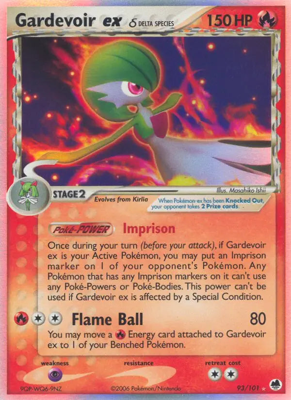 Gardevoir ex δ 93 Dragon Frontiers Pokesingles