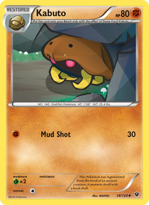 Kabuto 38 Fates Collide Pokesingles