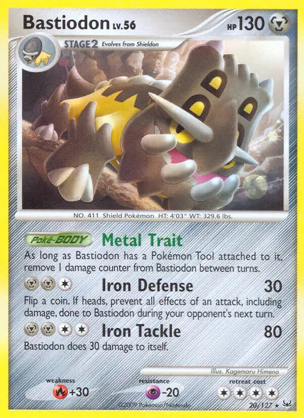 Bastiodon 20 Platinum Pokesingles