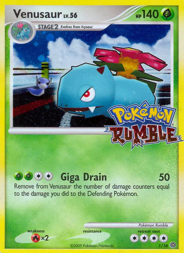 Venusaur 1 Pokémon Rumble Pokesingles