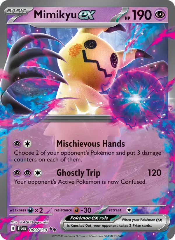 Mimikyu ex 69 Journey Together Pokesingles
