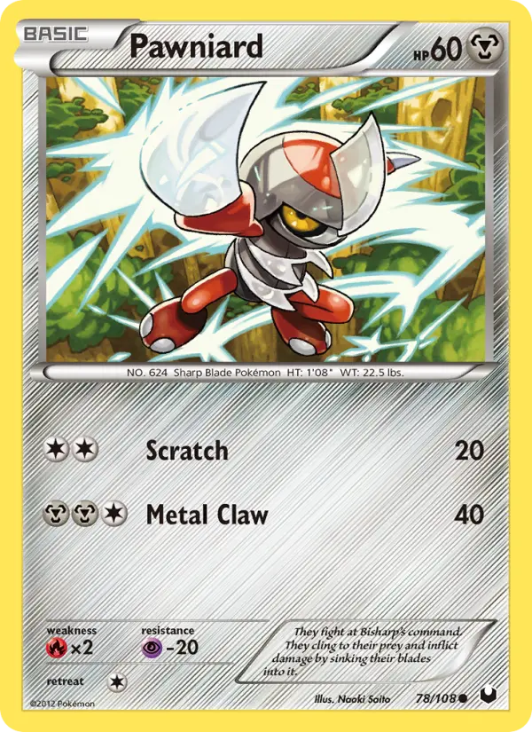 Pawniard 78 Dark Explorers Pokesingles
