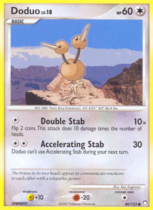 Doduo 80 Mysterious Treasures Pokesingles