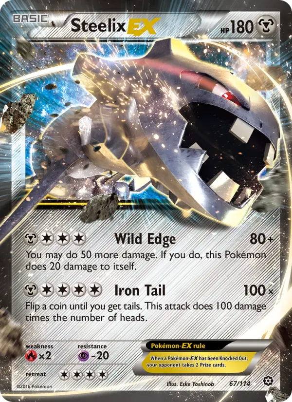 Steelix EX 67 Steam Siege Pokesingles