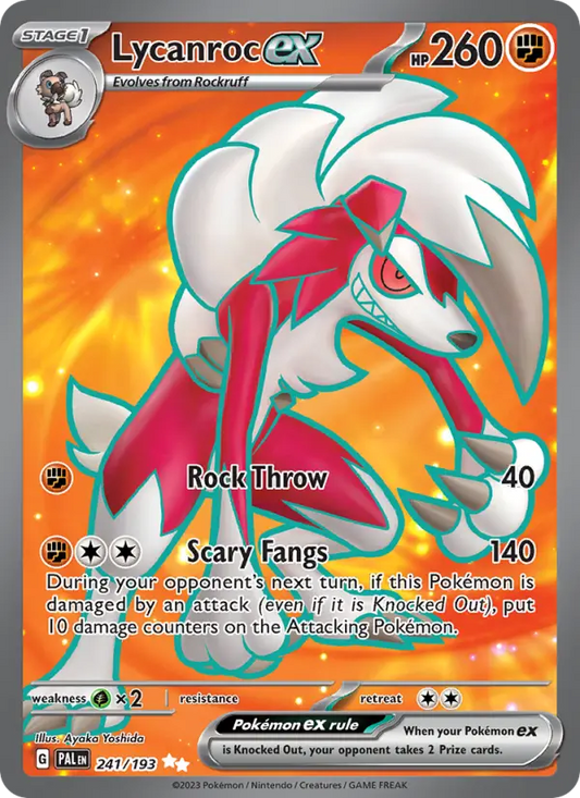 Lycanroc ex 241 Paldea Evolved Pokesingles