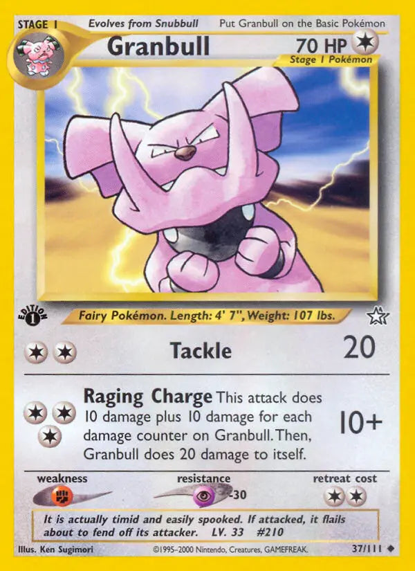 Granbull 37 Neo Genesis Pokesingles