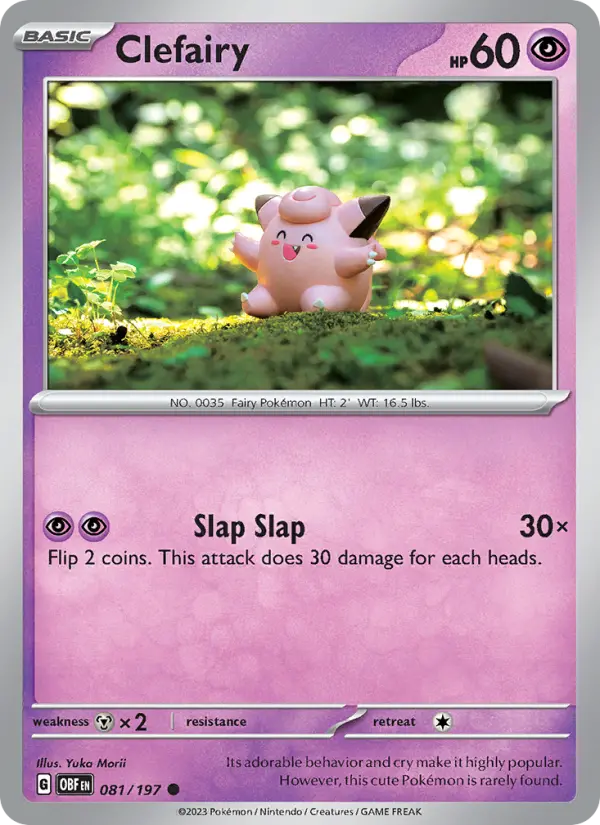 Clefairy 81 Obsidian Flames Pokesingles