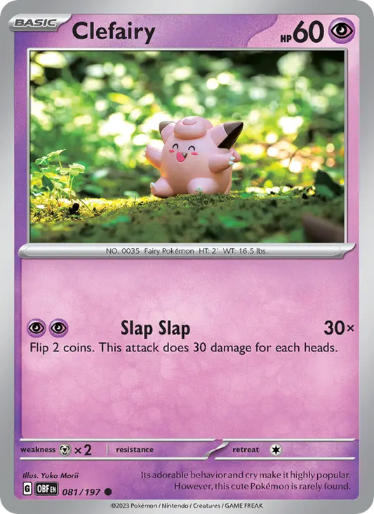 Clefairy 81 Obsidian Flames Pokesingles