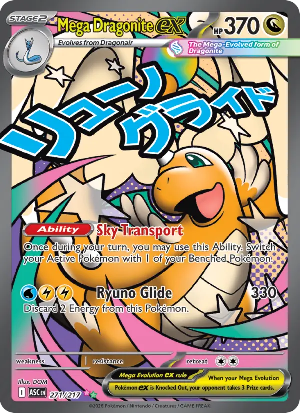 Mega Dragonite ex 271 Ascended Heroes Pokesingles