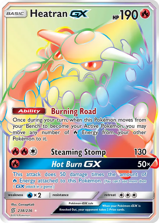 Heatran GX 238 Unified Minds Pokesingles