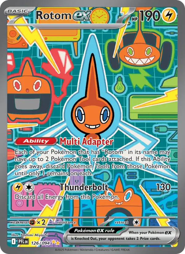 Rotom ex 126 Phantasmal Flames Pokesingles