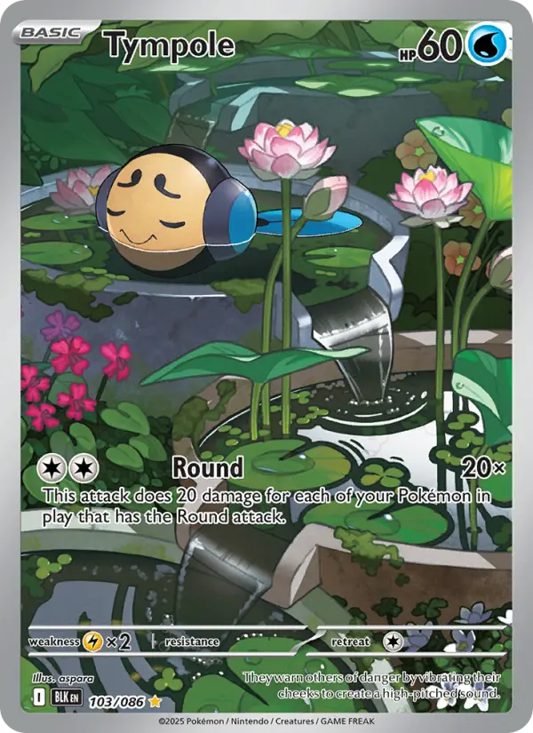 Tympole 103 Black Bolt Pokesingles