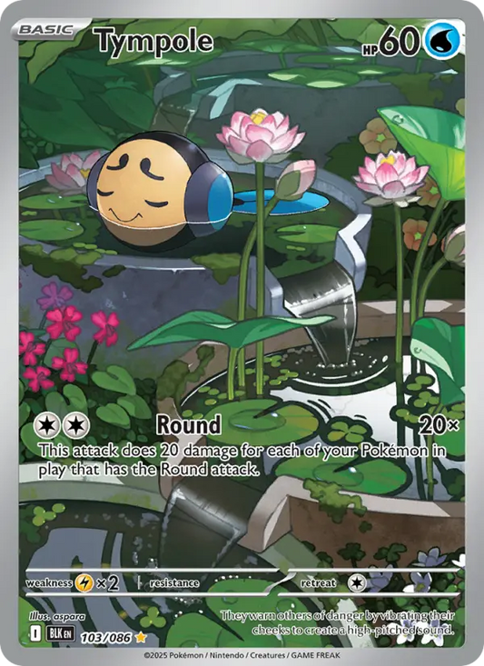 Tympole 103 Black Bolt Pokesingles