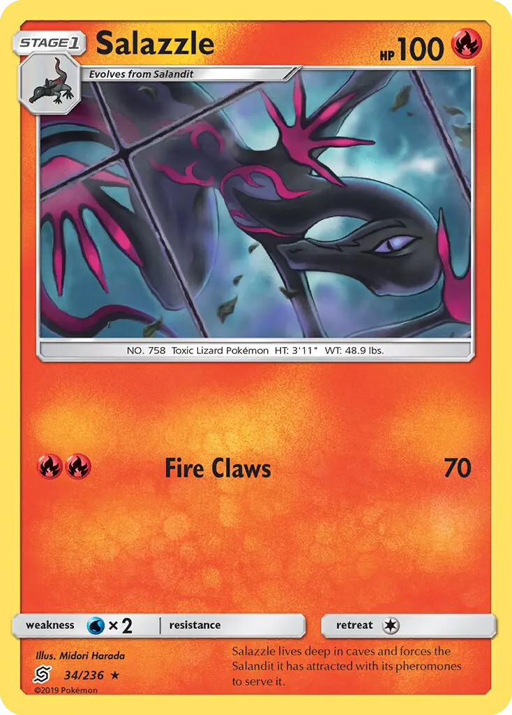 Salazzle 34 Unified Minds Pokesingles