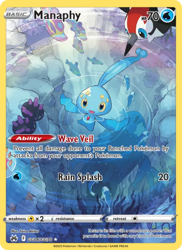 Manaphy GG06 Crown Zenith Pokesingles